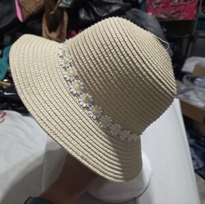 Women's Daisy Straw Blend Hat Tan